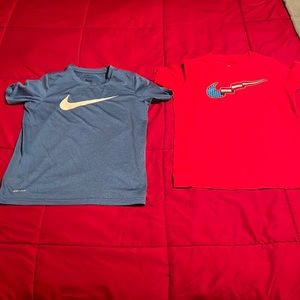 2 great condition kids medium t-shirts.